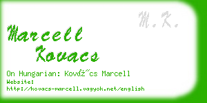 marcell kovacs business card